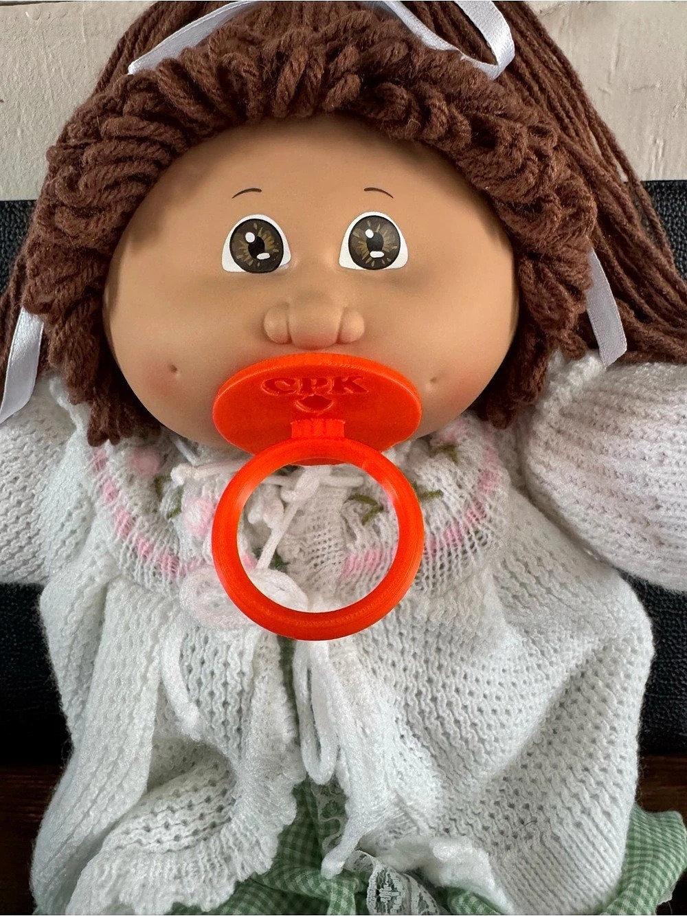 3D printed replacement pacifier for Cabbage Patch Doll - ORANGE